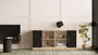 Hanah Home Armario multiusos Vo6-Ob Roble y Negro